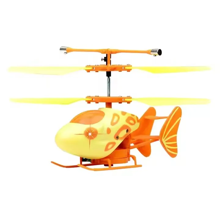 DWI Mini Cartoon Plane Children Toy Remote ControlFlying Fish Boy Girl Adult Gift 2.4G Wireless RC Helicopter with Gyroscope