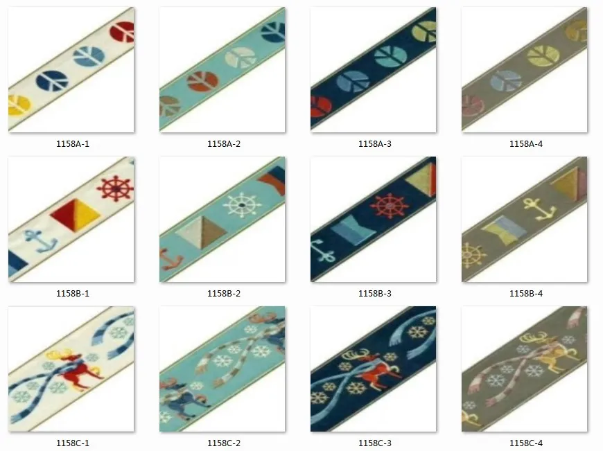 
JBL polyester custom logo woven fabric trim jacquard ribbon with customizable size 