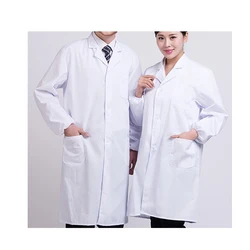 Factory wholesale custom white lab coat doctor overalls female food factory overalls