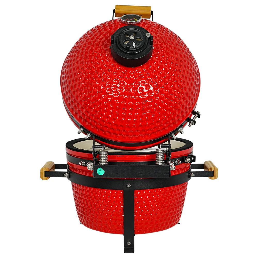 Себ KAMADO 16-дюймовый Красный Портативный угольный гриль тандур печь мини-барбекю керамический камадо барбекю