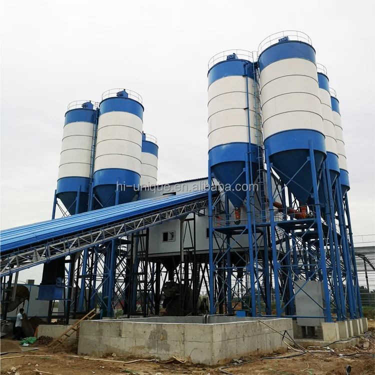 Factory Supply 120m3/h Concrete Batching Plant with PLC Control