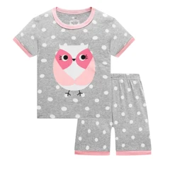 2-7Y 100%cotton Children sleeping wear manufacture custom  kids pajamas