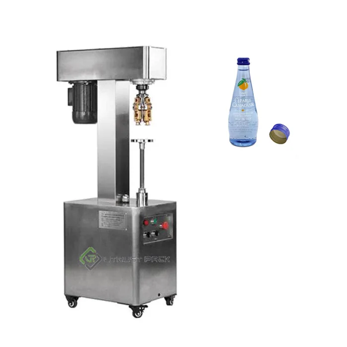Semi-Automatic Wine Bottle Roll On Pilfer Proof Cap Sealing