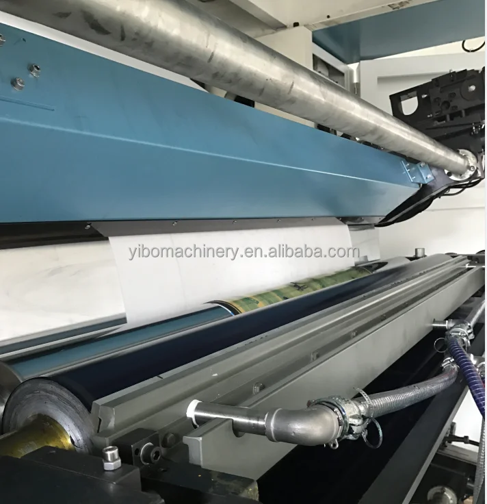 6 color linocut CI high speed paper plastic film food packaging roll to roll flexo cardboard printing machine