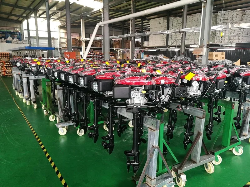 Outboard Gasoline Motor 4 Stroke 4HP Air-cooled Engine with Transom Mount for Inflatable Boat Kayak