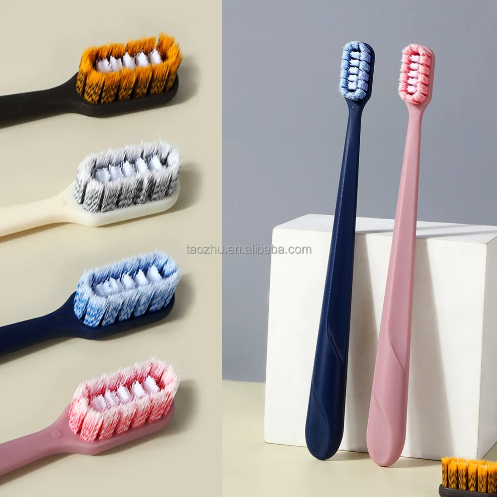 Soft Spiral bristles plus Medium Nylon Bristles Big Filament Tufts Toothbrush