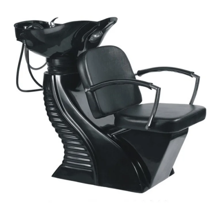 Hair washing folding white diamond salon shampoo chair