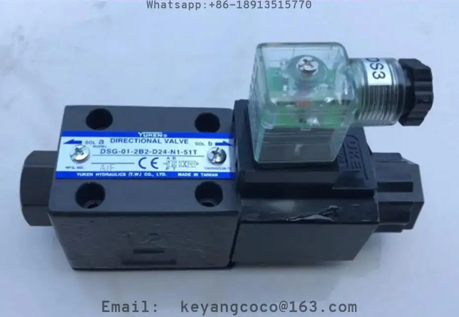 YUKEN DIRECTIONAL VALVE DSG-01-2B2-D24-N1-51T YUKEN HTDRAULICS (T.W) CO.,LTD MADE IN TAIWIAN