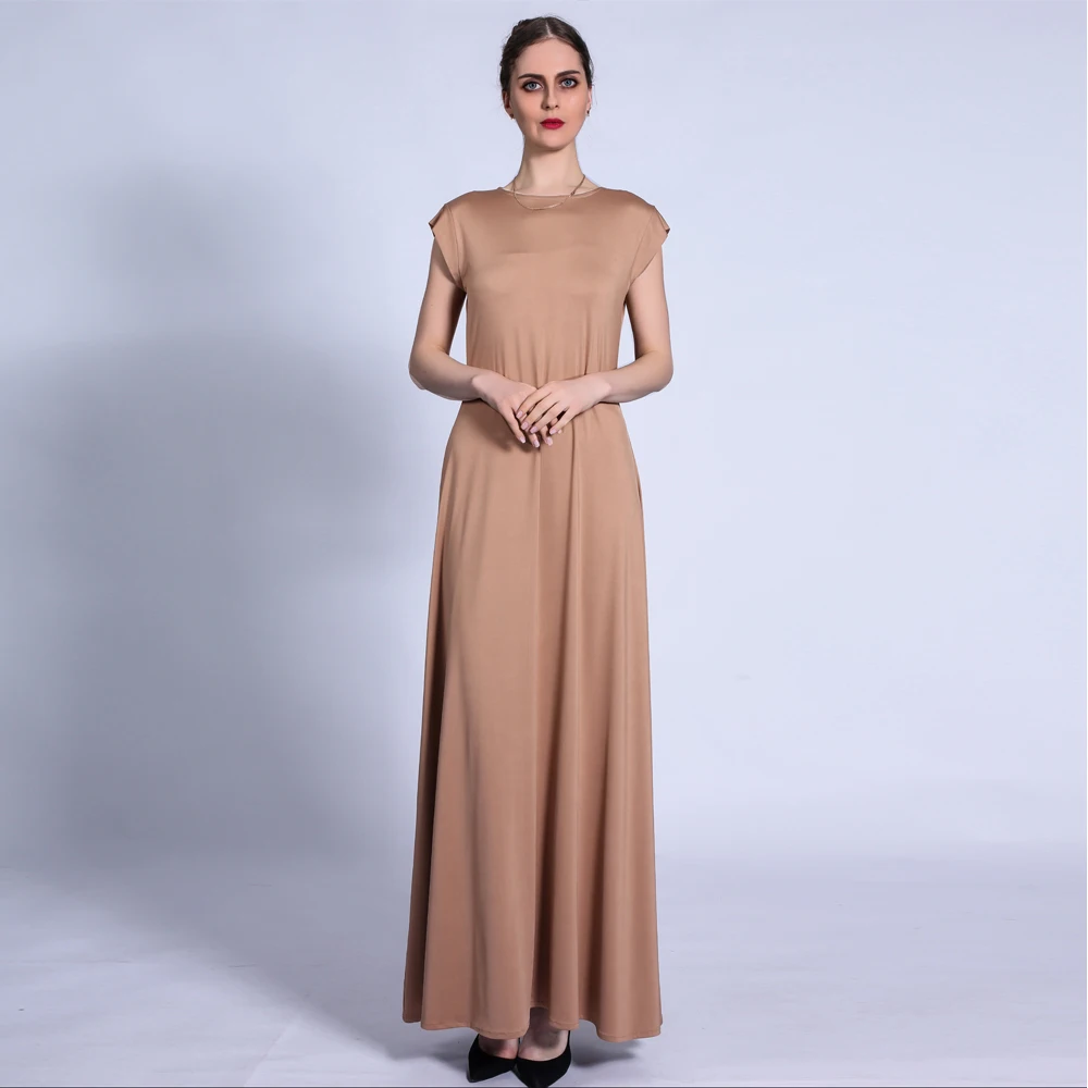 Spring summer sleeveless commuter skirts quality indonesia clothing manufacturers islamic robe abaya