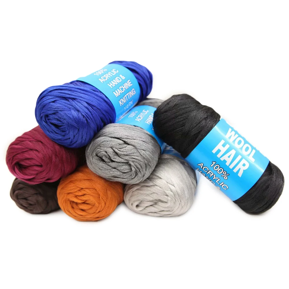 2021 Wholesale Factory Price Brazil African Wig Brazilian Wool Hair 100% Acrylic Yarn for Crochet Hand Knitting Braids Wig