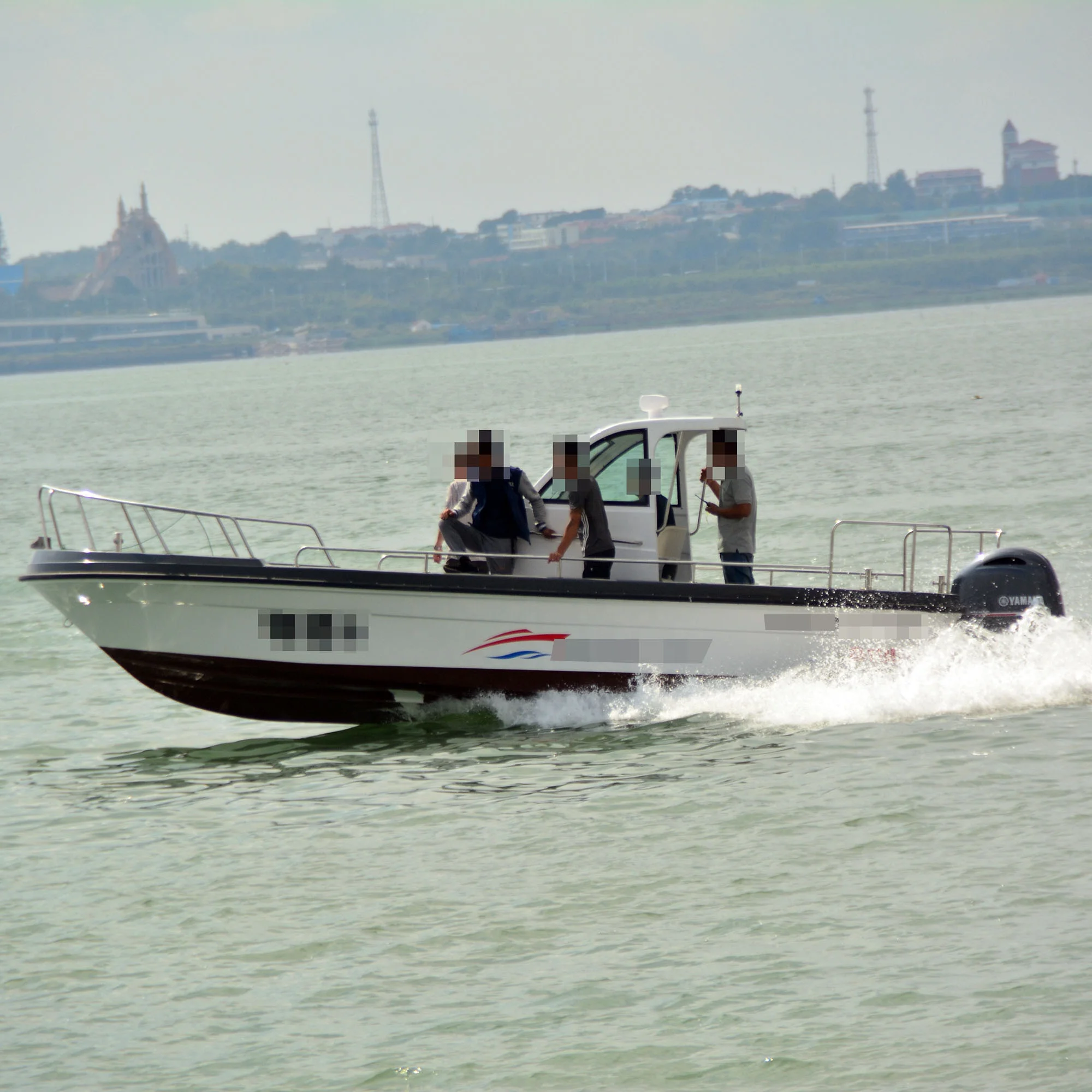 Новая модель 2020, 25 футов, рыболовная лодка из стекловолокна