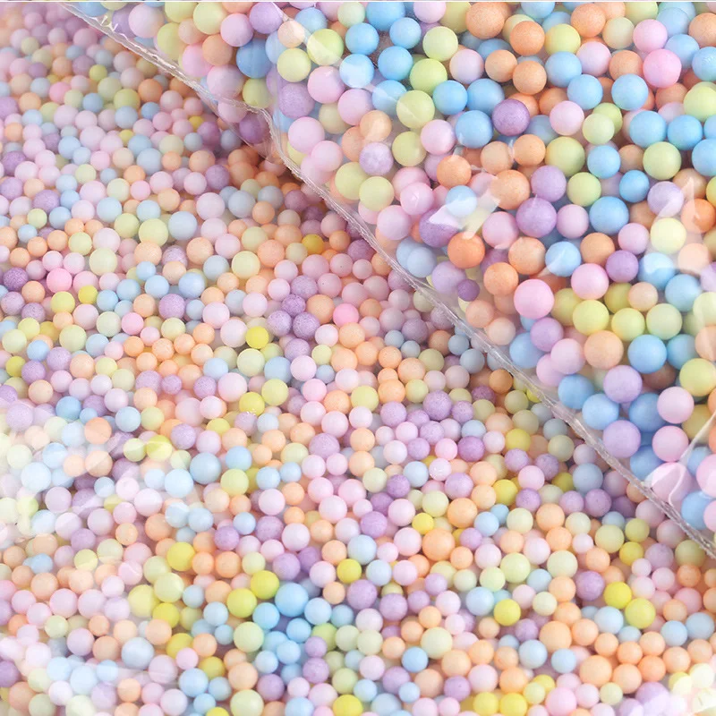 100 Gram 2-4mm Macaroon Color Foam Balls Mini Beads Polystyrene Styrofoam Filler Bubble Ball DIY Party Decoration