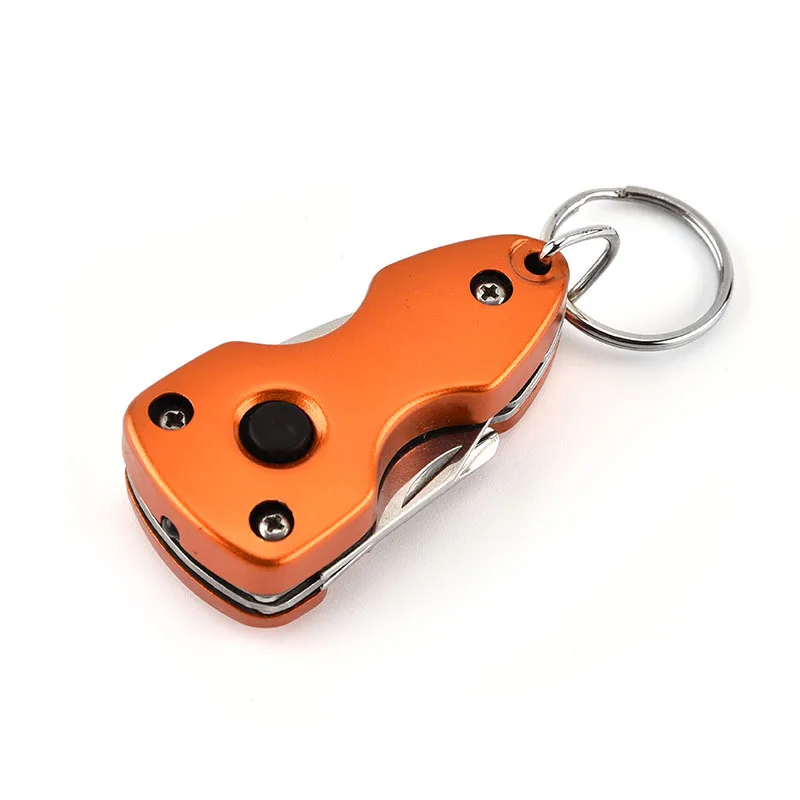 hot  sale  Promotion Gift 7in-1 EDC Multi Functions Pocket Keychain  multi  knife with  LED   light