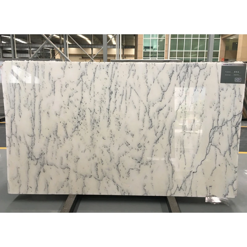 Недорогая белоснежная каррарская мраморная плита для украшения