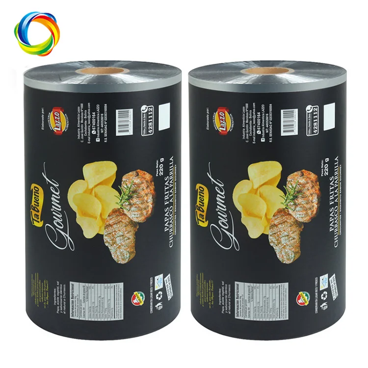 Aluminum Foil Moisture-Proof Automatic Packaging Multi-Layer Composite Color Printing Potato Chips Packaging Plastic Film Roll
