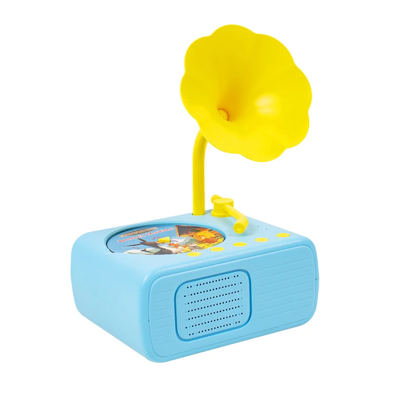 Preschool Machine Learning Machine Story Teller Children Gramophone Toy Kids Phonograph 96 Round Card