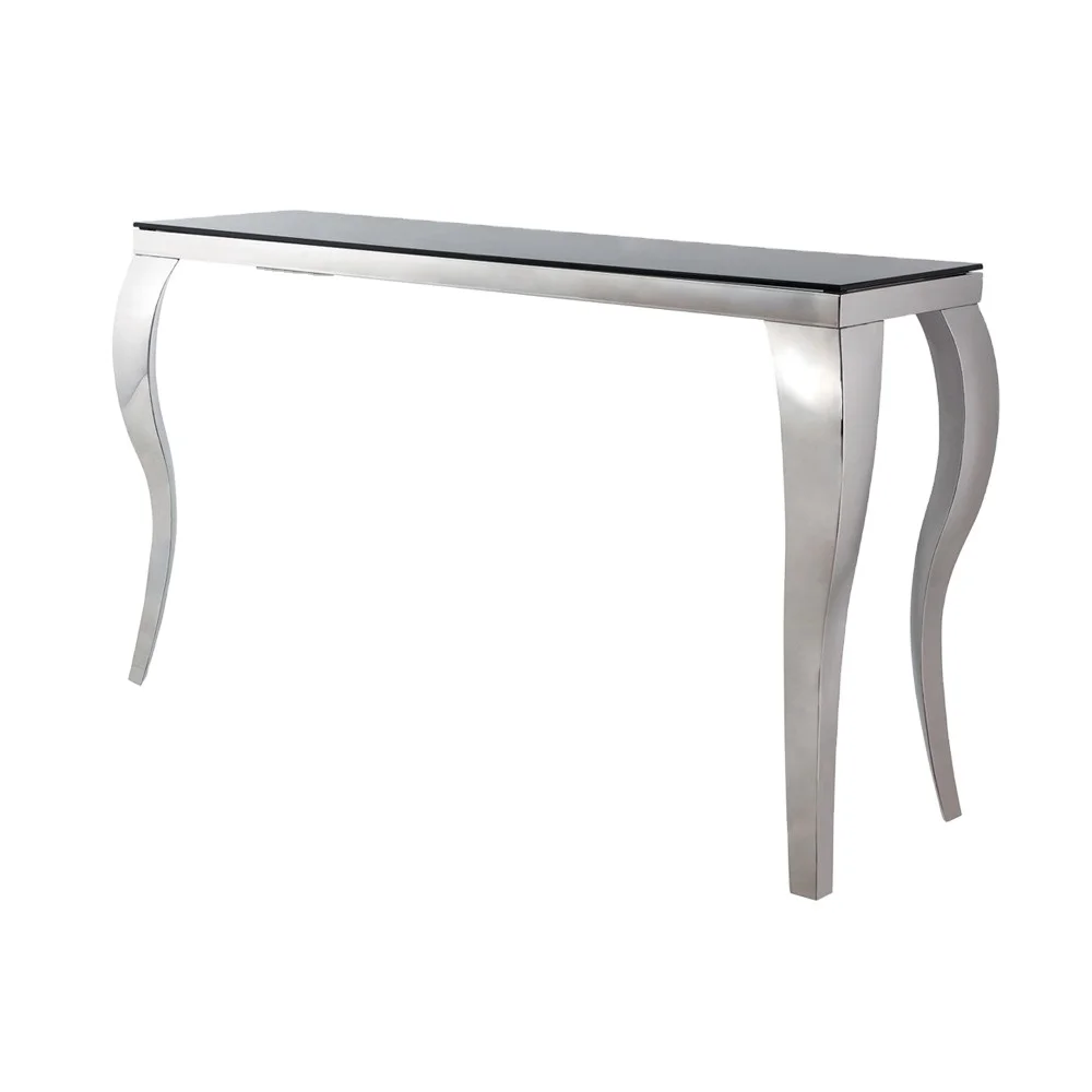 C8017 glass top corner wall console table prices