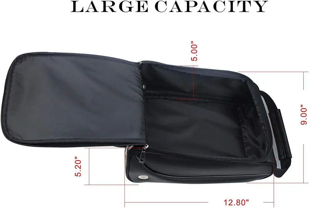 Waterproof- Zippered Deluxe PU Shoe Carrier Bags Golf Basketball Football Game Sport Shoes Case