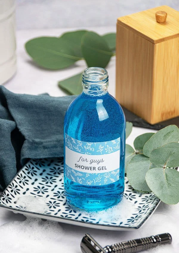 Wholesale custom DIY plant extract essence shower gel Handmade fruity and spicy scent  body wash in glass bottles