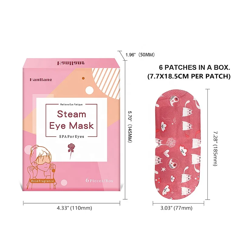 Hot Sale Eye Heat Pad Steam Mask Custom Warming Heated Eyemasks Hot Compress Self Heating Warm Sleep Instant Steam Eye Mask