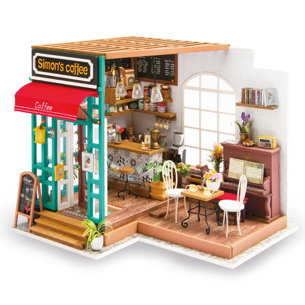 Деревянный миниатюрный комплект мебели для кукольного домика Robotime diy, Прямая поставка (1600296717047)