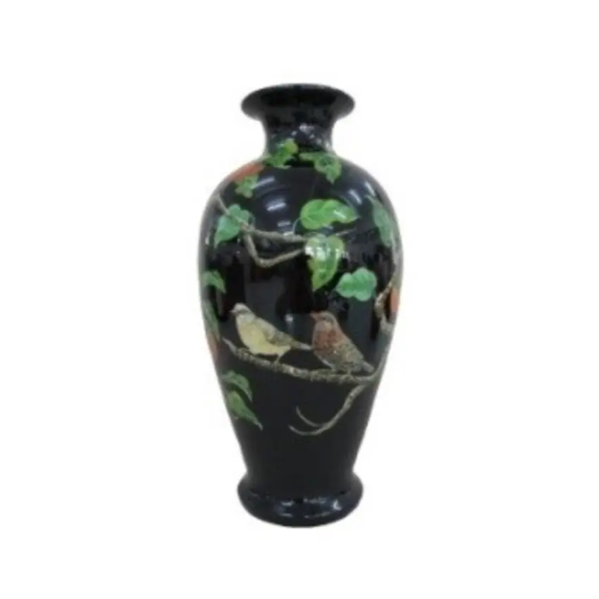 China Luxury Ceramic Home Decor Wholesale Vase With Flower Pattern