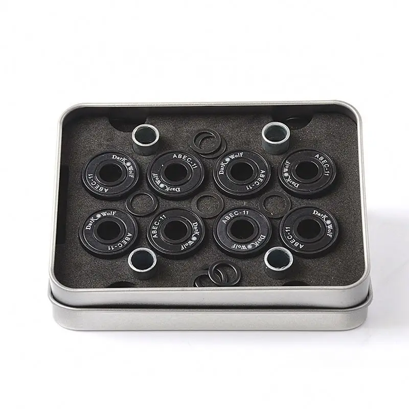 High Quality Ceramic Bearing 608 Black Abec 11 Ceramic Ball Skateboard Bearing