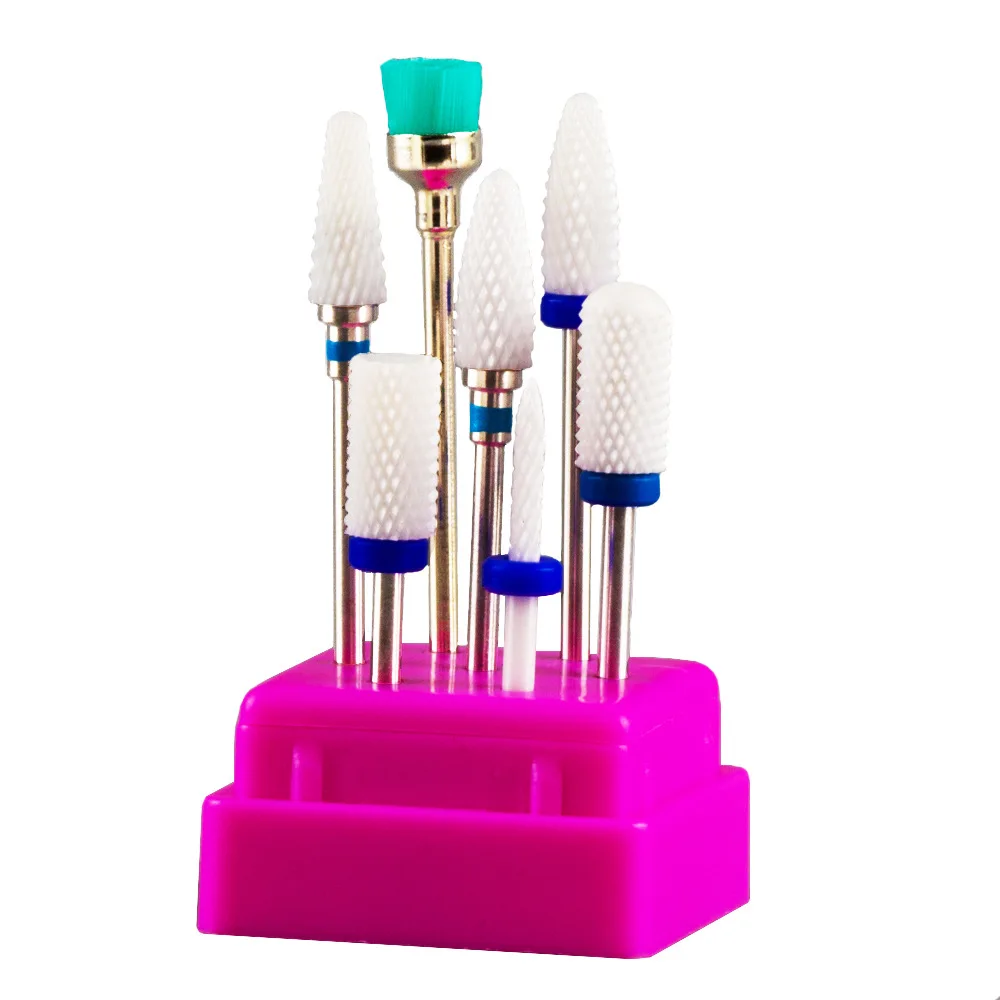 Горячая Распродажа, набор керамических насадок для ногтей