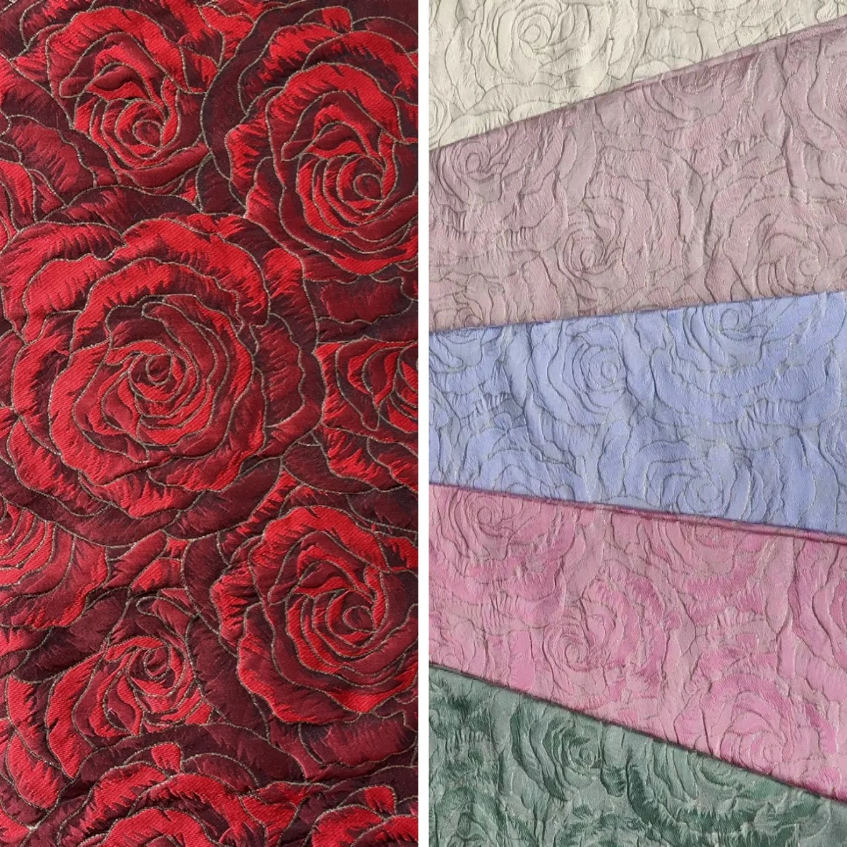 185gsm rosel brocade clothing fabric custom colors good jacquard woven fabric