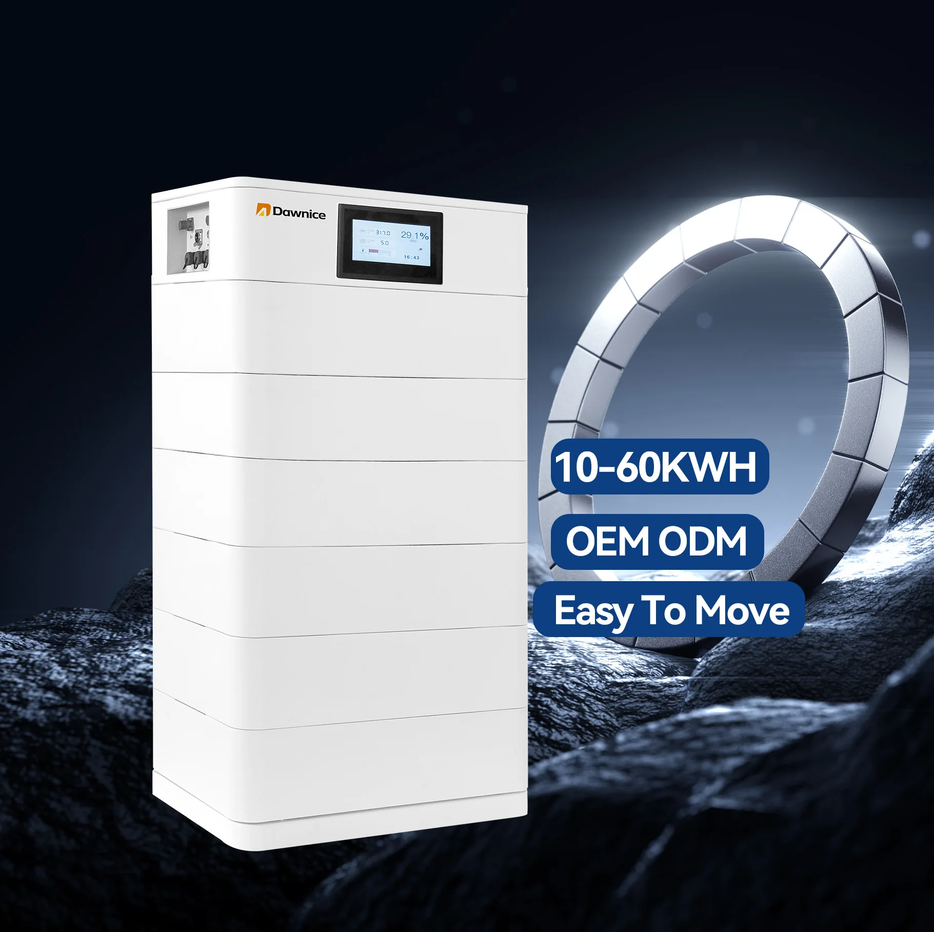 Dawnice 50Kwh LiFePo4 Lithium Battery 96v 100Ah 200Ah 300Ah 400Ah 500Ah 30Kwh 40Kwh 20Kwh Solaire Solar Energy Batteries