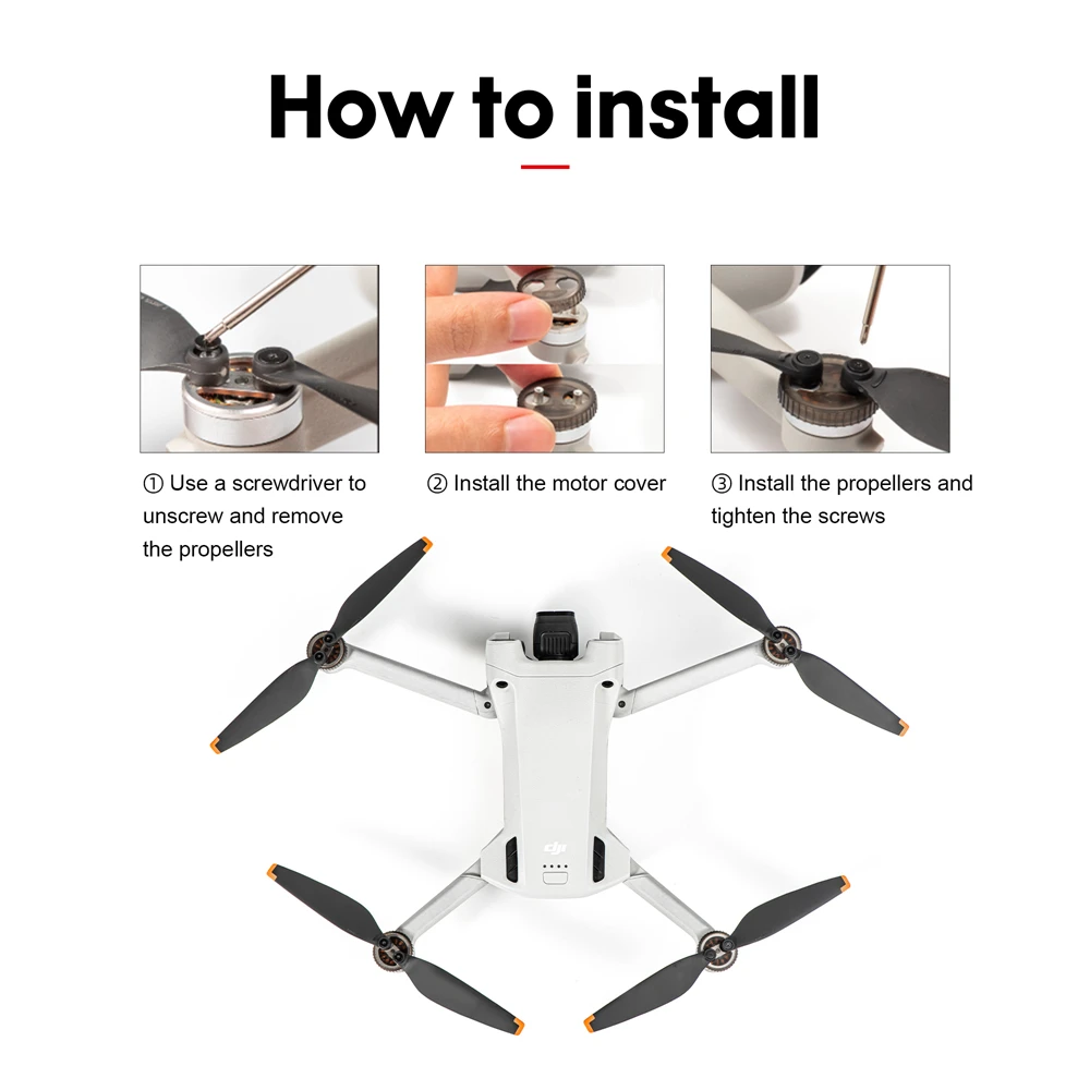 STARTRC 6 pcs/set Protective Motor Dust Cover for DJI Mini 3 Pro Motors Propeller Mount Drones Accessories