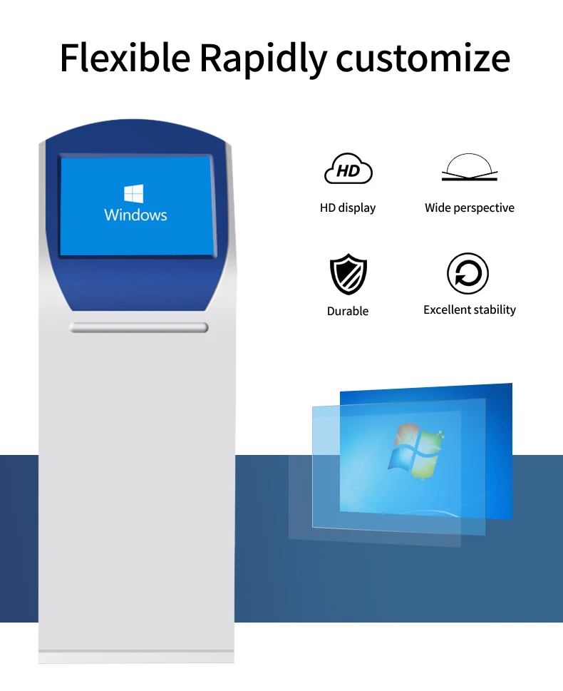 Energy Saving And Low Consumption Touch Screen Payment Kiosk Totem Electricity Bill Self Service Payment Kiosk