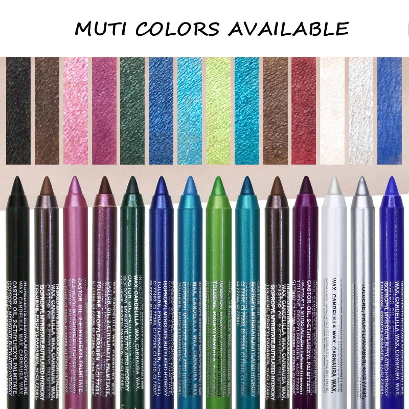 OEM Waterproof Colorful Long-lasting Kajal Gel Eyeliner Pencil