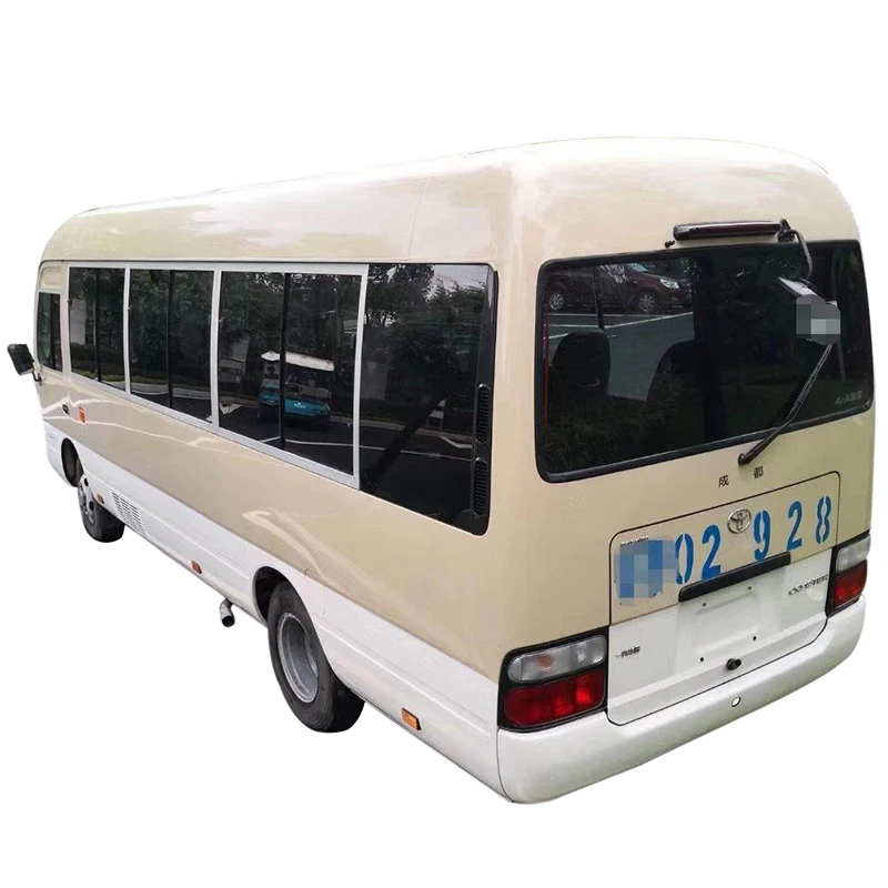  7 м 30 сидений Япония toyota Coaster б/у автобус с дизельным/бензиновым двигателем по низкой