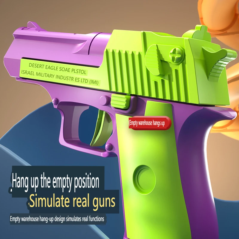 Sand hawk toy gun 3D printing Mini turnip gun on empty bin Decompress the radish knife and fire a toy gun