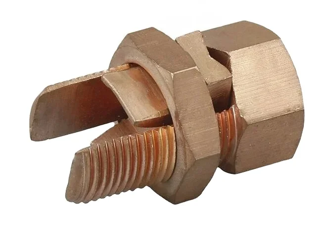 Copper split bolt of lightning protection