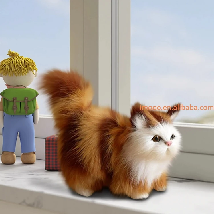 Плюшевые игрушки для кошек мягкая модель котенка реалистичные животные детей подарок на день рождения Святого Валентина заводская цена