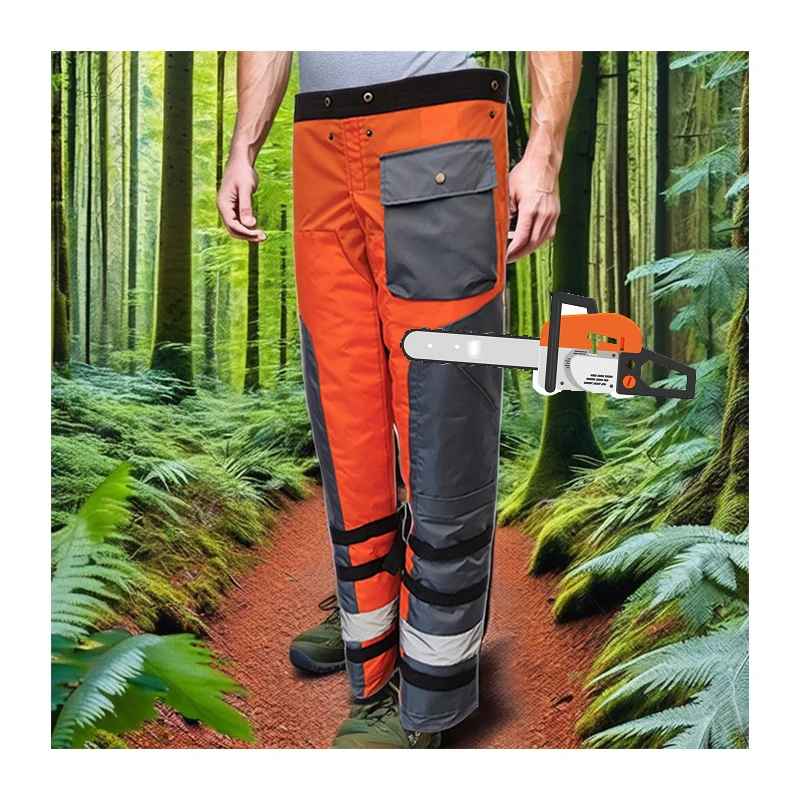 Gujia Anti-cut Chainsaw Resistant Pants Men Safety Clothes Work Clothing Electric Chain Saw Protective Chainsaw Chaps for Sale