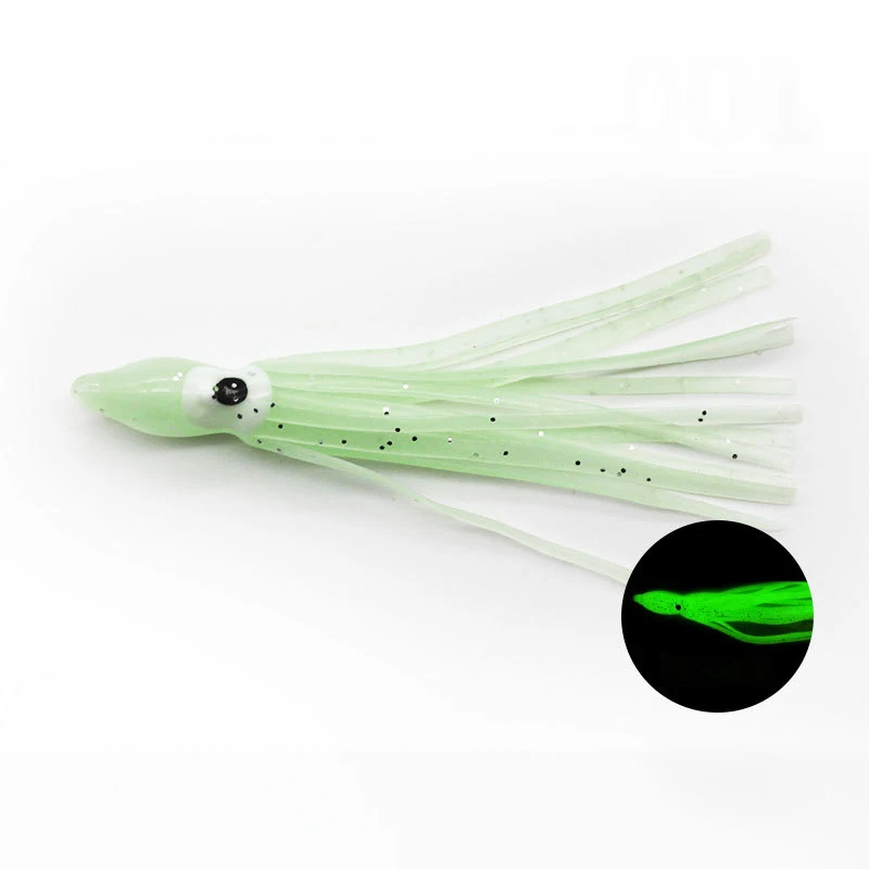 Outdoor Silicone Luminous Soft Plastic Squid Bait Soft Bionic Octopus Trout Lures Trolling Fishing bait