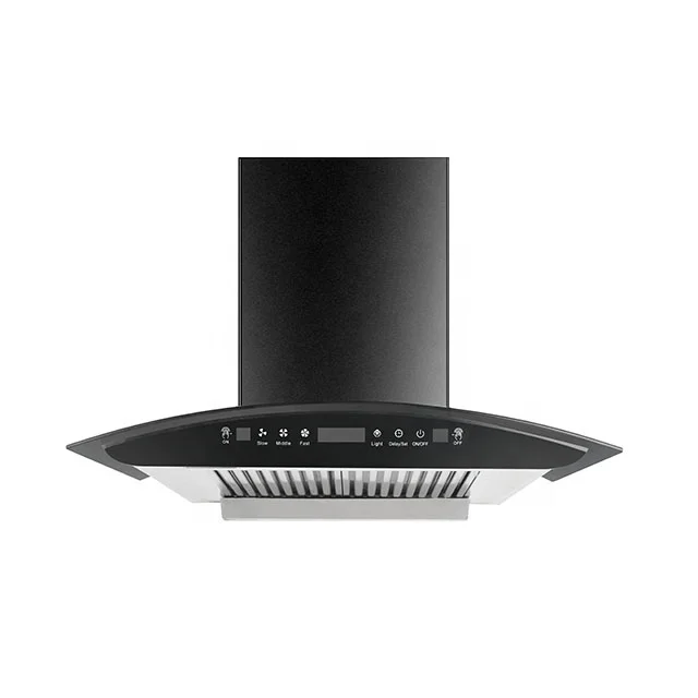 Wholesale t shape  baffle filter Electric Cooker Hood Kitchen Hood Design auto-clean kitchen Chimney Range Hood for india market