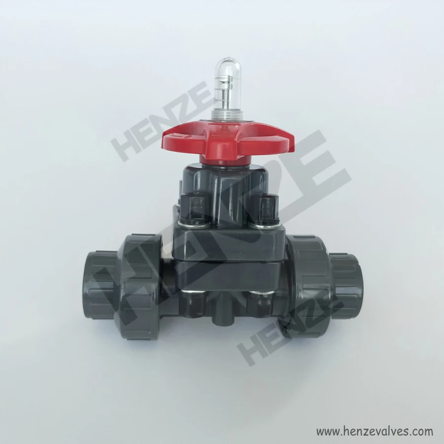 Plastic UPVC, CPVC, PPH, PVDF, FRPP Threaded Diaphragm Valve