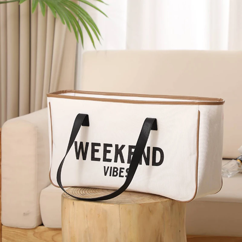 Wholesale Fashion Custom Design Tote Bag Canvas Weekender Print Bags Women Handbags