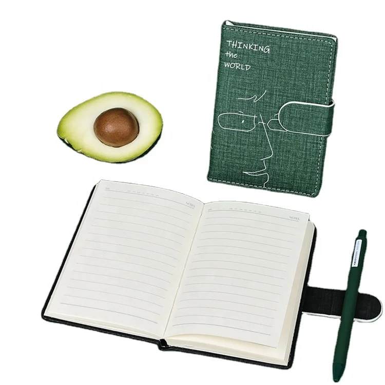 Hot Sale High Quality School Supplies Notebooks Hardcover Weekly Planners Printed Pu with Textile Texture Board Custom Journal