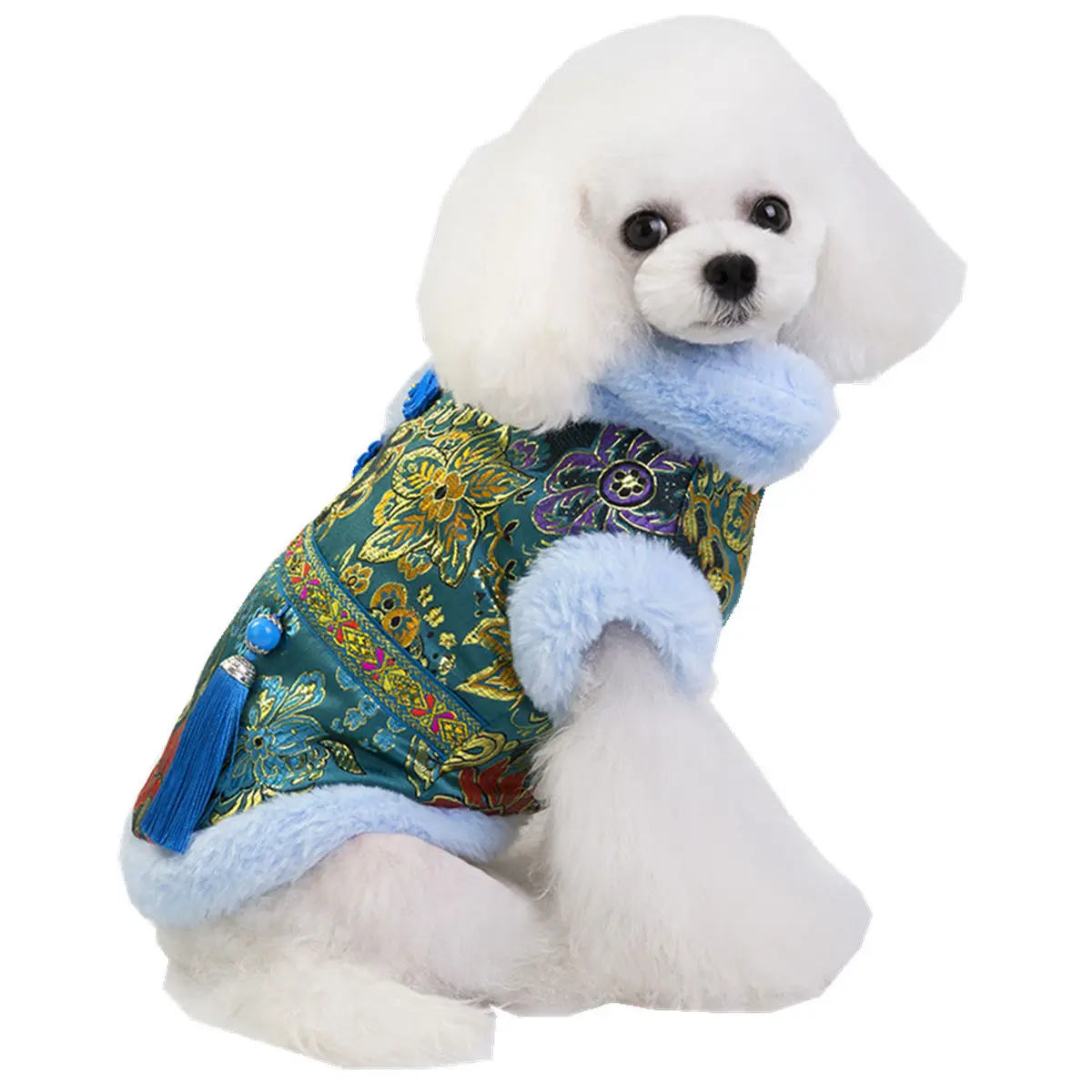 Одежда для собак, Осень-зима, костюм Тан для китайского новогоднего фестиваля, оптовая продажа