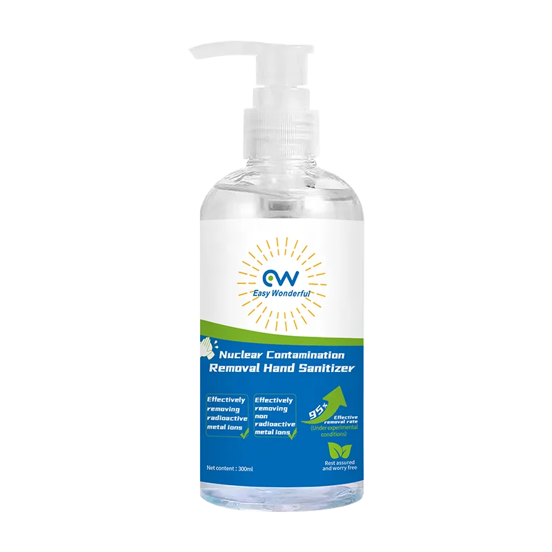 nuclear protection chemical  liquid soap removal of heavy metal ions nuclear survival bag hand gel