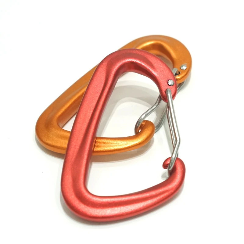 Heavy Duty Aluminum Alloy Climbing Carabier Safety Hooks Outdoor Backpack Camping Carabiner Keychain Clip