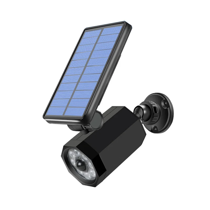 
IP65 Plastic 8 Led Outdoor Garden Lamp for Courtyard Security Motion Sensor Waterproof Super Bright Solar Wall Lamp 