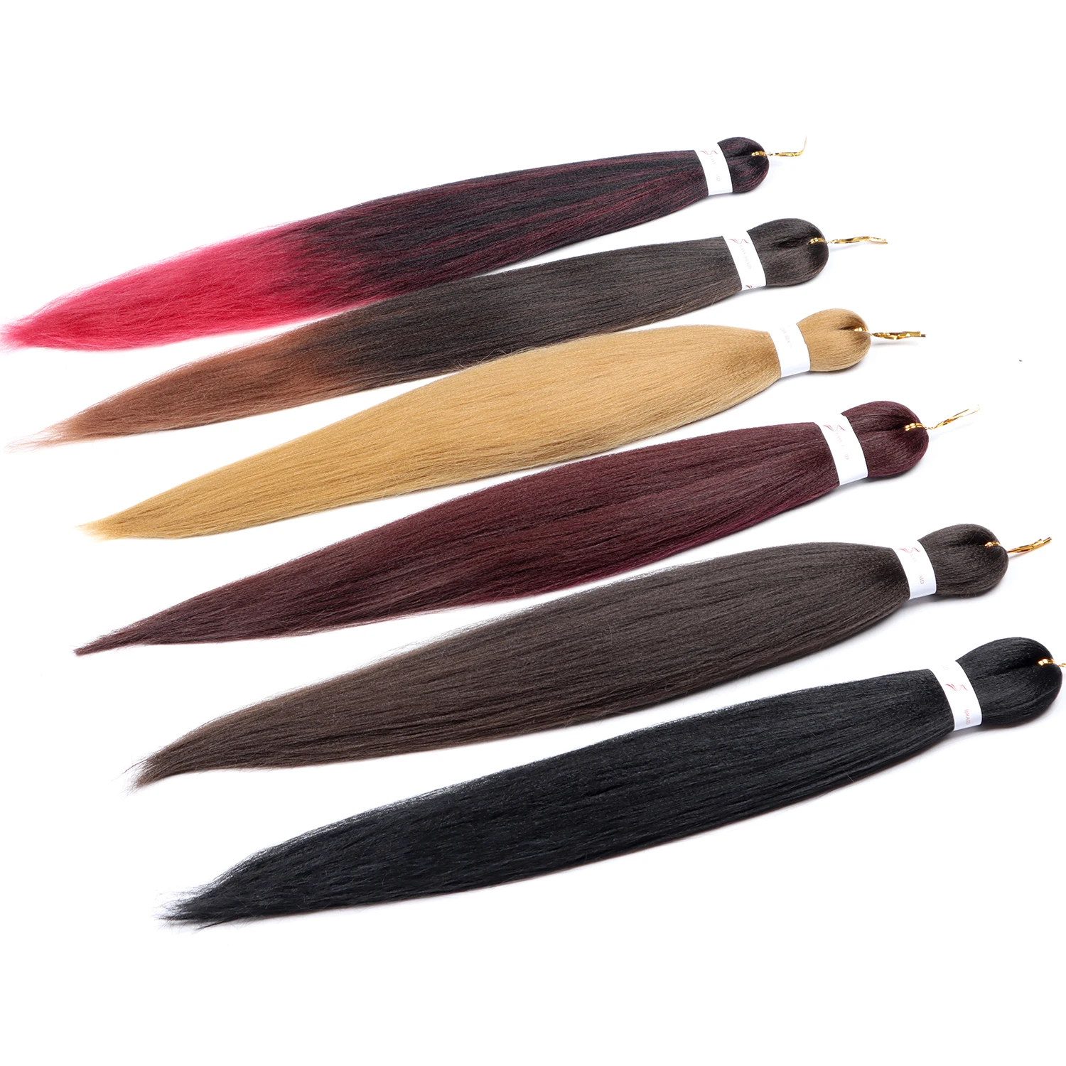 Free Sample Extensions Kanekaion for African Hair yaki Ombre Braids Easy Braid Pre Stretched Synthetic Braiding Hair