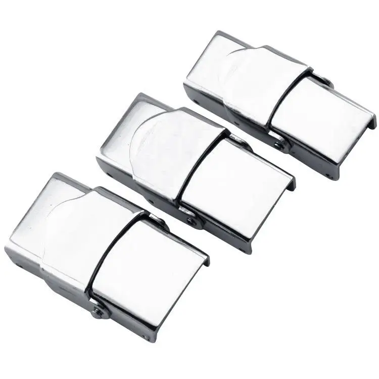 Wholesale  Top quality different size stainless steel clasp buckle for rope leather bangle silicone bracelet jewelry