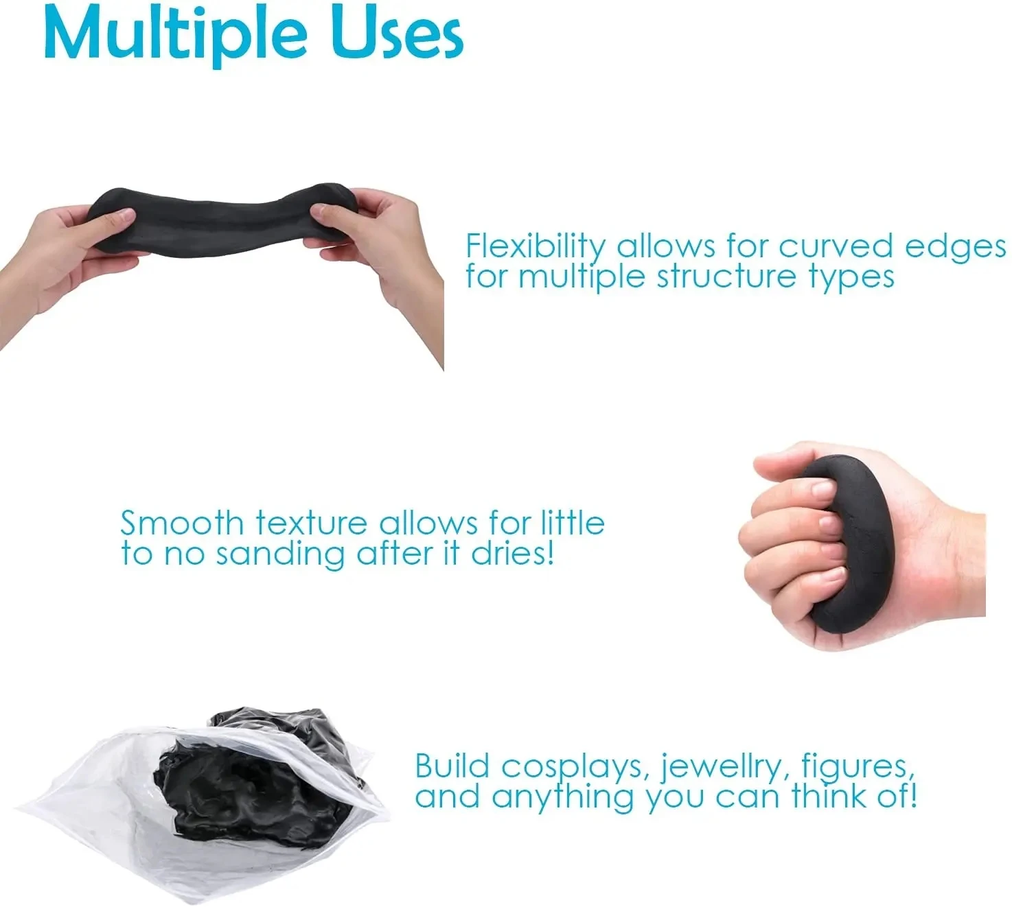 Customize 300g Air Dry Ultra Light Magic Clay DIY Molding Clay Modeling Dough For Kids Gifts